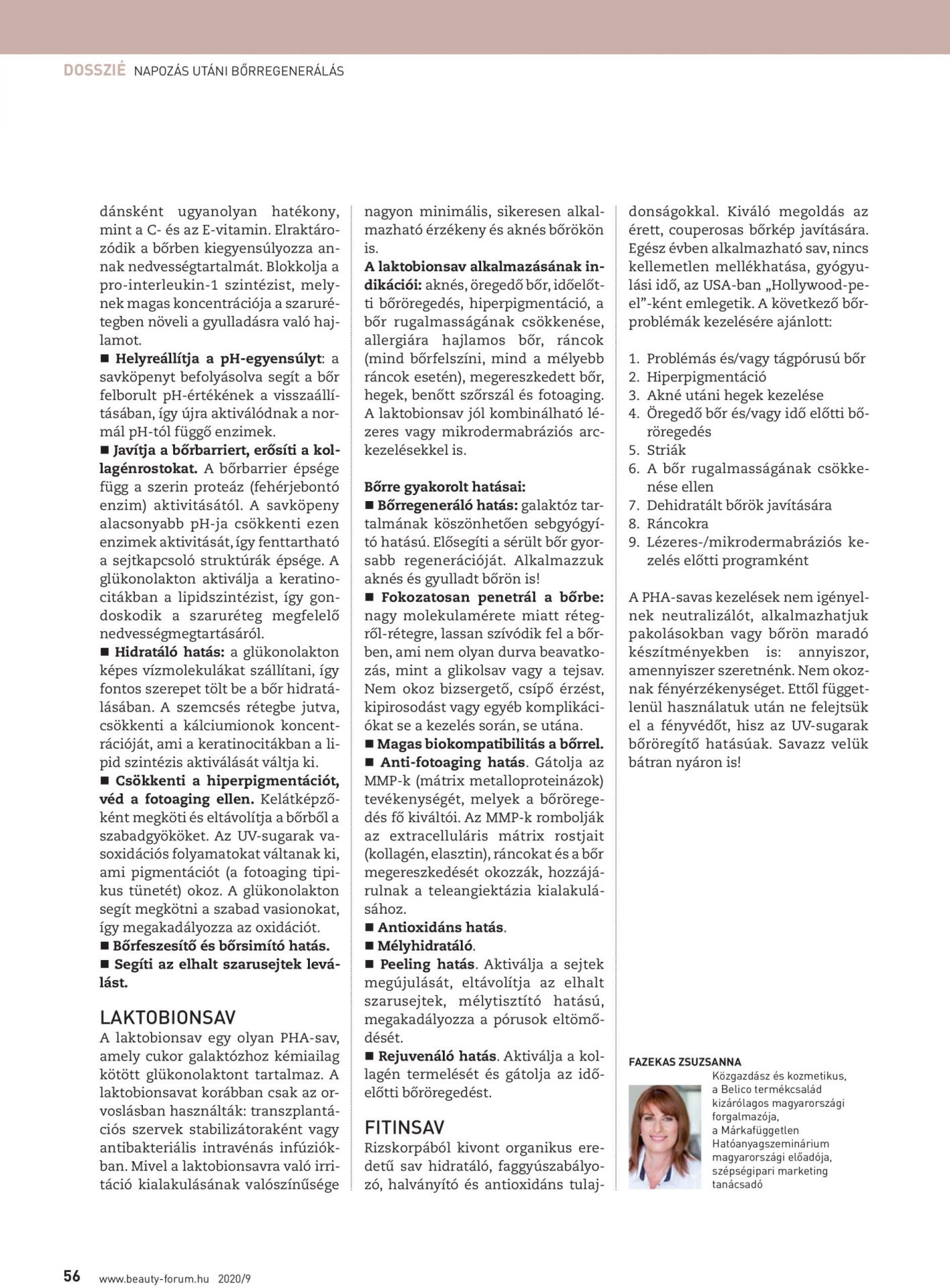 Savazz másképp! / Fazekas Zsuzsanna / Beauty Forum, 2020/09