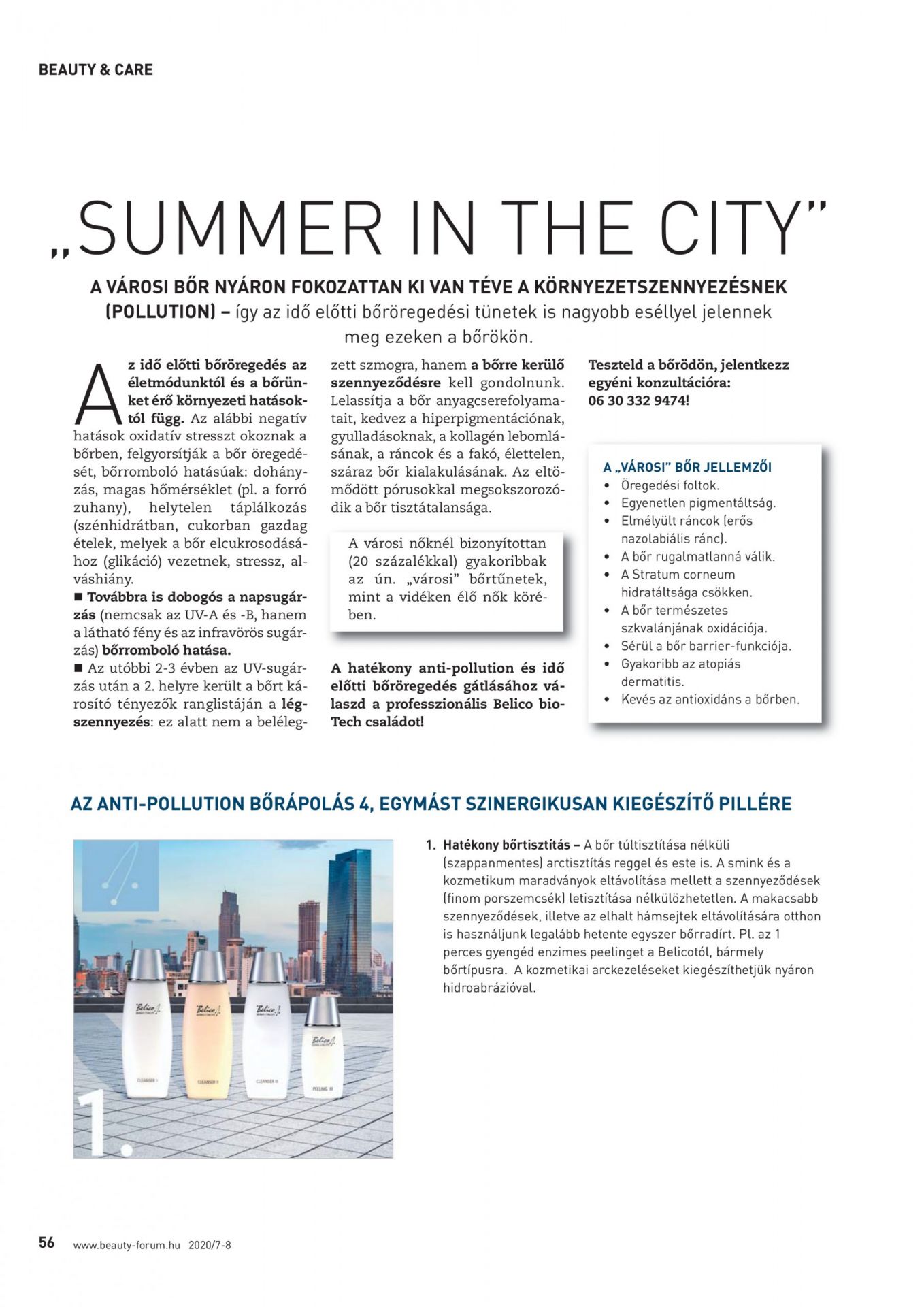 Summer in the city / Fazekas Zsuzsanna / Beauty Forum, 2020/07-08